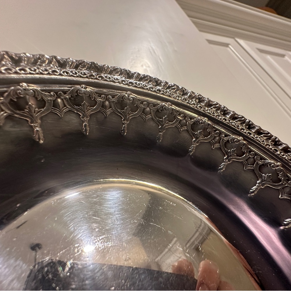 Reed & Barton 1202 Silverplate Francis I Style 6” Candy Nut Bowl Mid-Century - Picture 4 of 10